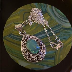 Poison Pendant with Fire Opal